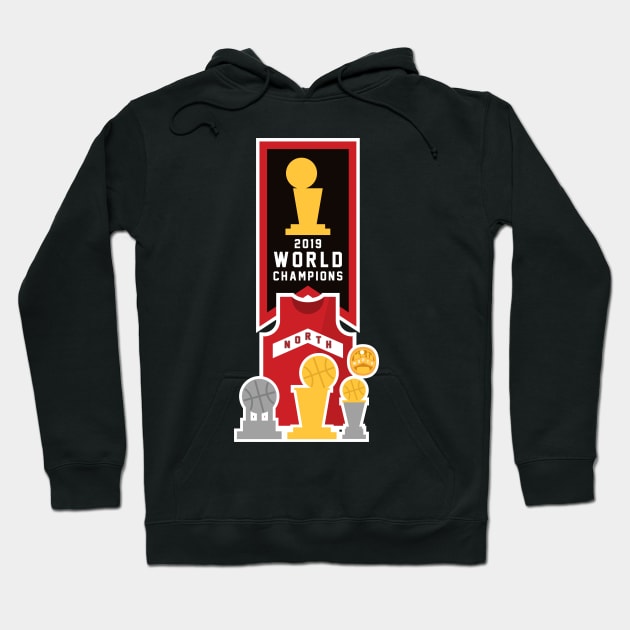 Raptors championship accolades Hoodie by North Nation Fan Shop